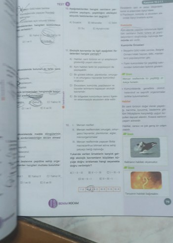 10. Sınıf Biyoloji Soru Bankası Kazanım Özetli - Görsel 3
