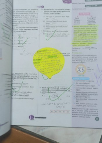 10. Sınıf Biyoloji Soru Bankası Kazanım Özetli - Görsel 5