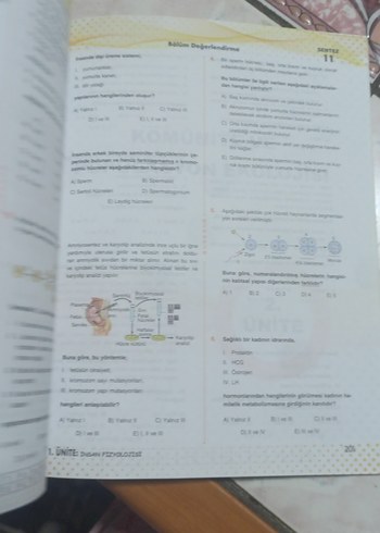 11. Sınıf Biyoloji Soru Bankası - Görsel 2