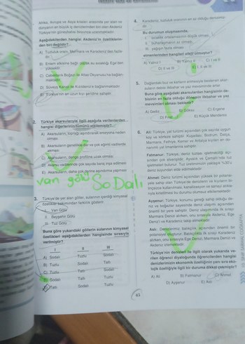 10. Sınıf Coğrafya Soru Bankası - Görsel 5