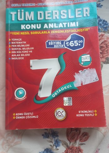 7. Sınıf Tüm Dersler Konu Anlatımı Kitabı