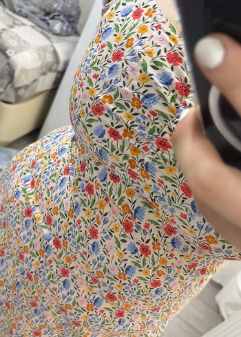 Çiçekli elbise midi boy - Görsel 5