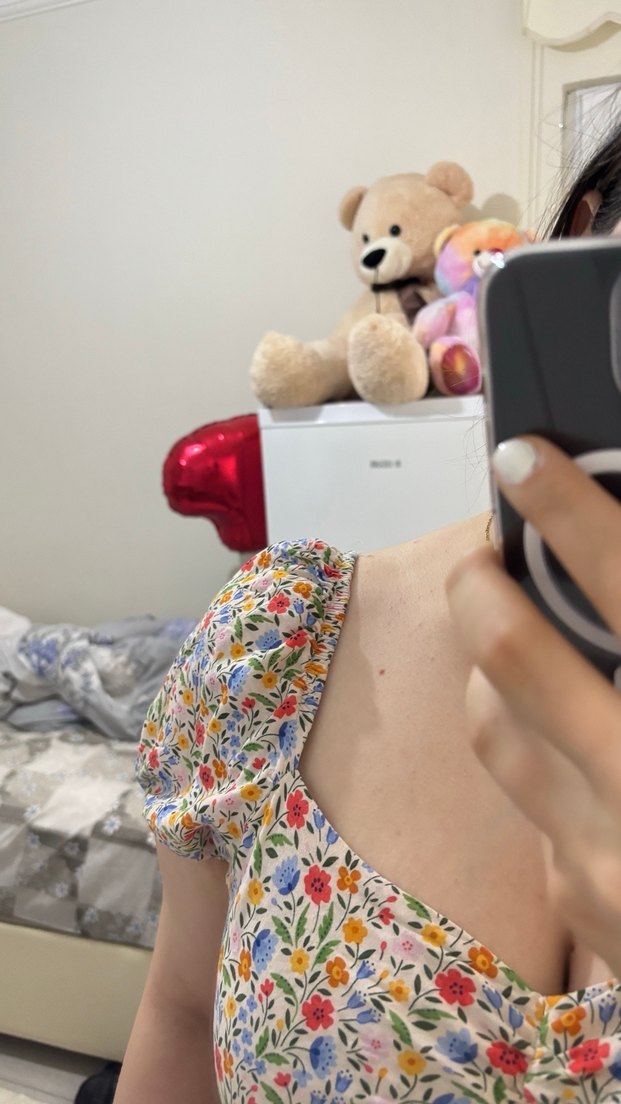 Çiçekli elbise midi boy - Görsel 4