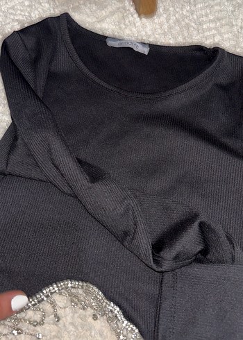 Kadın pırıltılı crop - Görsel 4