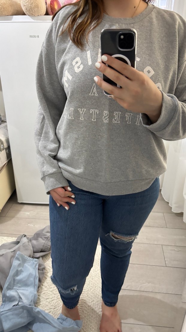 Lacivert yırtık pantolon - Görsel 3