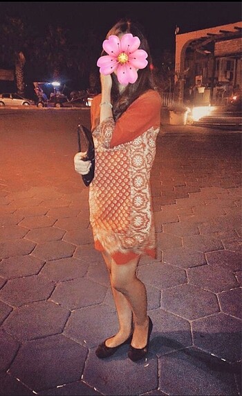 xs Beden kırmızı Renk Mango Günlük Elbise