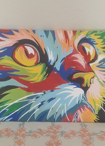  Beden çeşitli Renk Boyama kedi tablosu