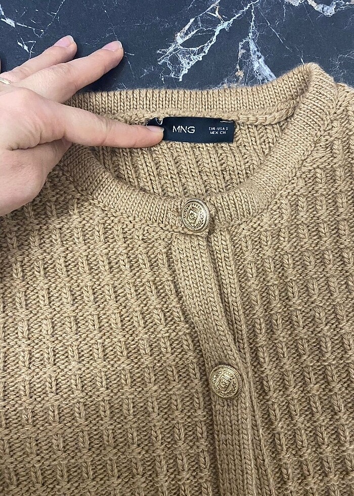 Mango Düğmeli Hırka - Görsel 4