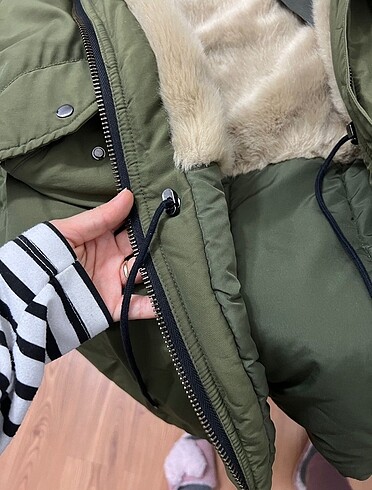 Zara Haki Parka - Görsel 5
