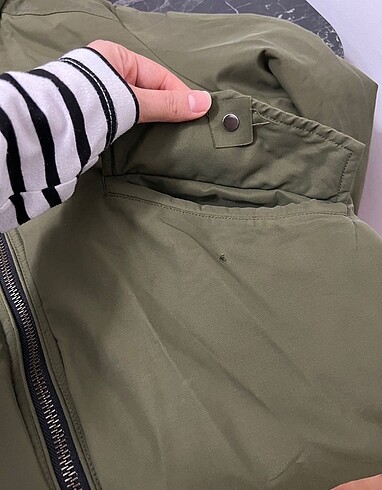 Zara Haki Parka - Görsel 7