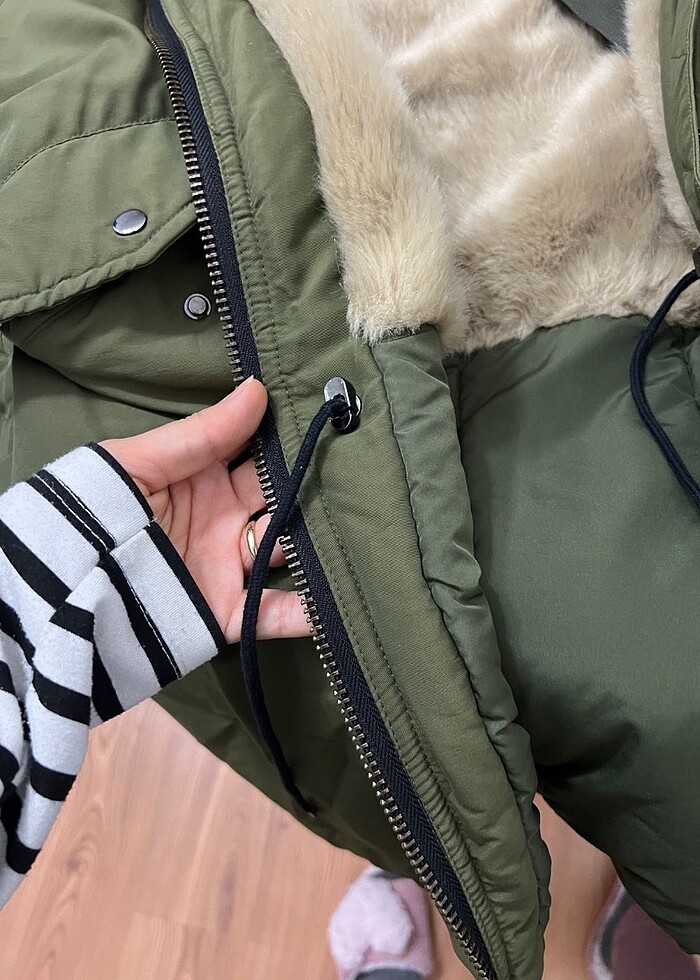 Zara Haki Parka - Görsel 5