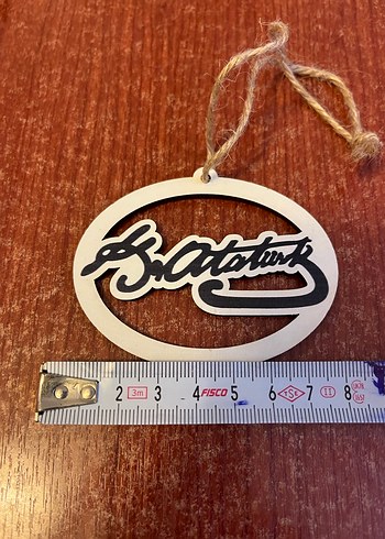 AHŞAP ATATÜRK YAZILI SÜS - Görsel 4