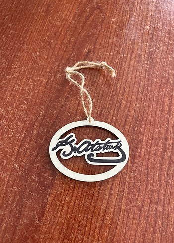 AHŞAP ATATÜRK YAZILI SÜS - Görsel 2