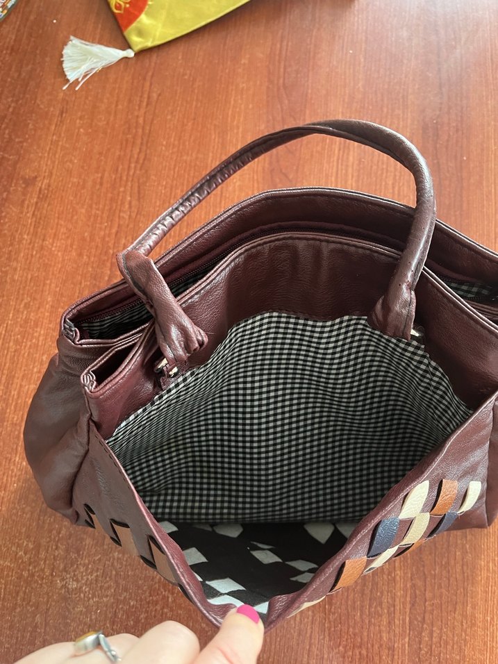 DERİ KADIN KOL ÇANTASI - Görsel 4