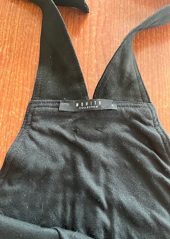 MOHİTO MARKA Süet Askılı Kısa Tulum - Görsel 3