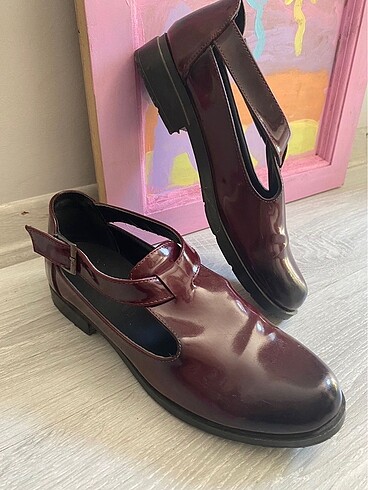 Bordo Rugan Ayakkabı