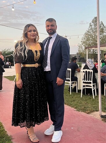 l Beden Siyah elbise