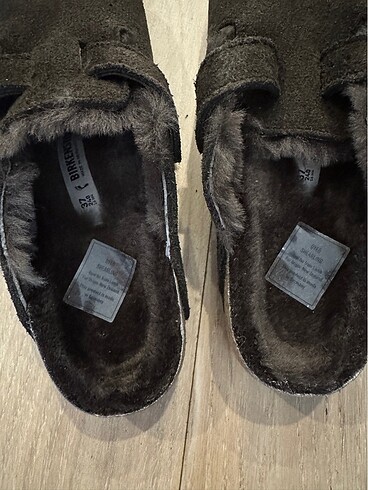 37 Beden kahverengi Renk Birkenstock Kürklü Boston