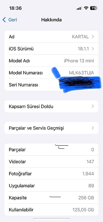 İPhone 13 mini TR CİHAZ - Görsel 4