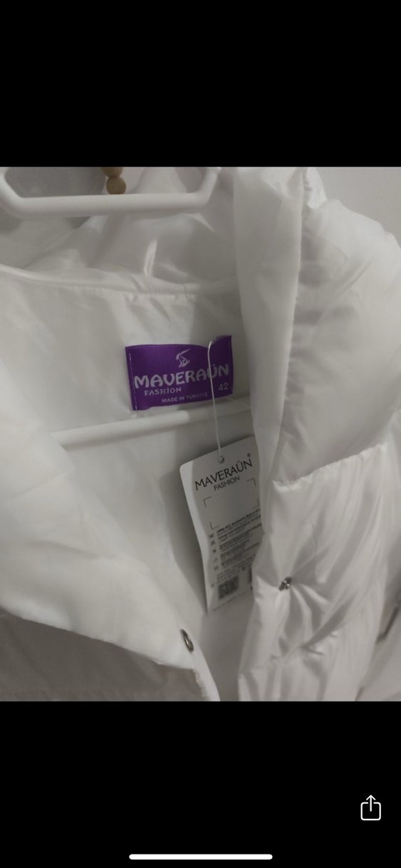 Düğmeli Beyaz Kadın Midi Yelek - Görsel 2