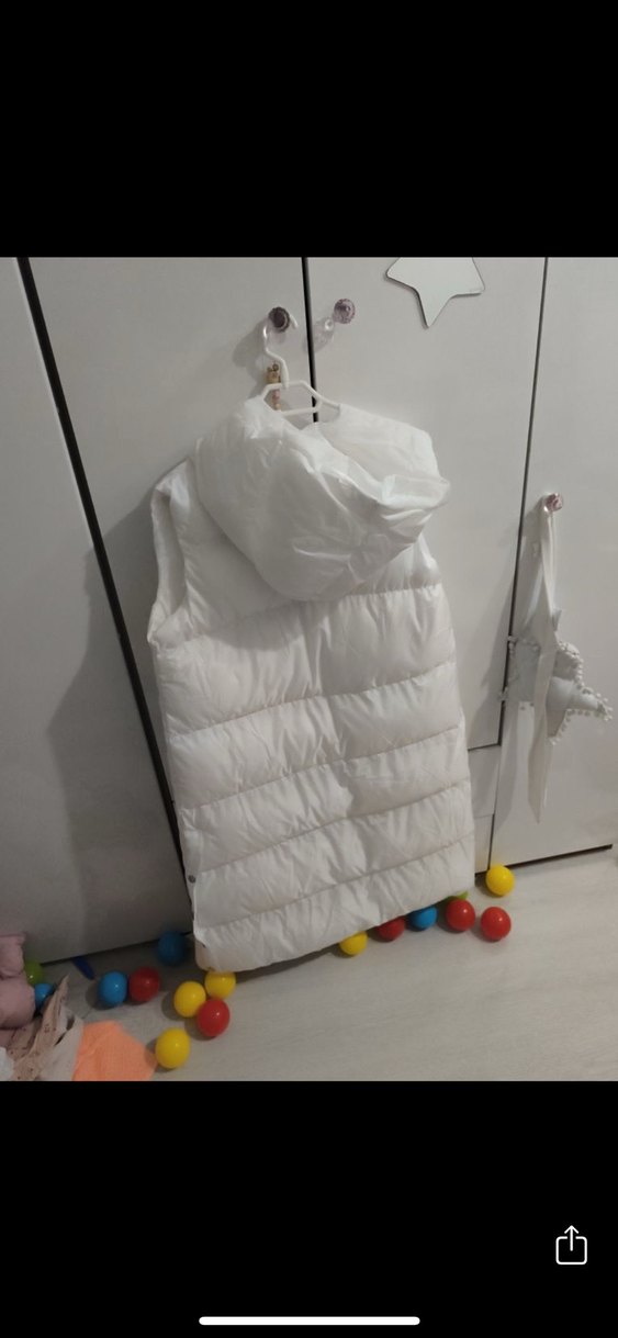 Düğmeli Beyaz Kadın Midi Yelek - Görsel 3