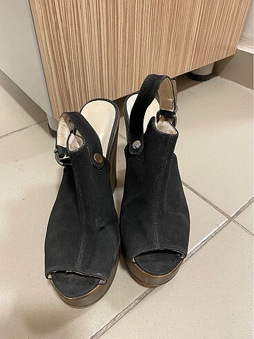 39 Beden siyah Renk Süet Ayakkabı