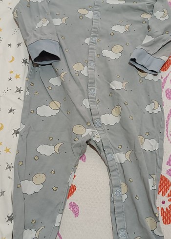 1 Yaş Beden H&M İKİZ BEBEK 2Lİ MEVSİMLİK PENYE TULUM