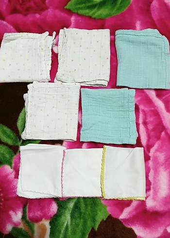 HELLO BABY 8 ADET MUSLİN AĞIZ BEZİ - Görsel 2