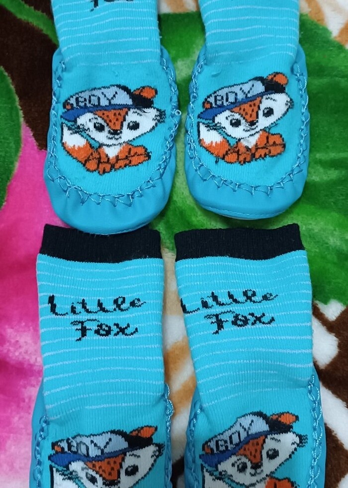 HELLO BABY İKİZ ERKEK BEBEK ÇARIK ÇORAP - Görsel 4