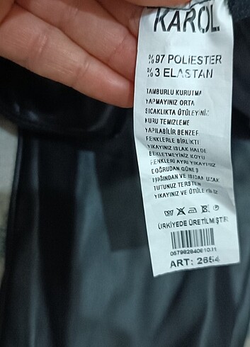 KAROL BASİC KARGO MODEL PAÇASI ÇITÇITLI DERİ PANTOLON  - Görsel 11