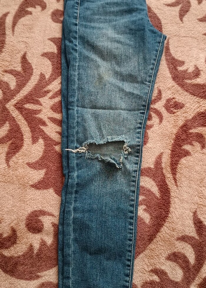 ORJ ADDAX YIRTIK DETAYLI JEAN PANTOLON  - Görsel 4