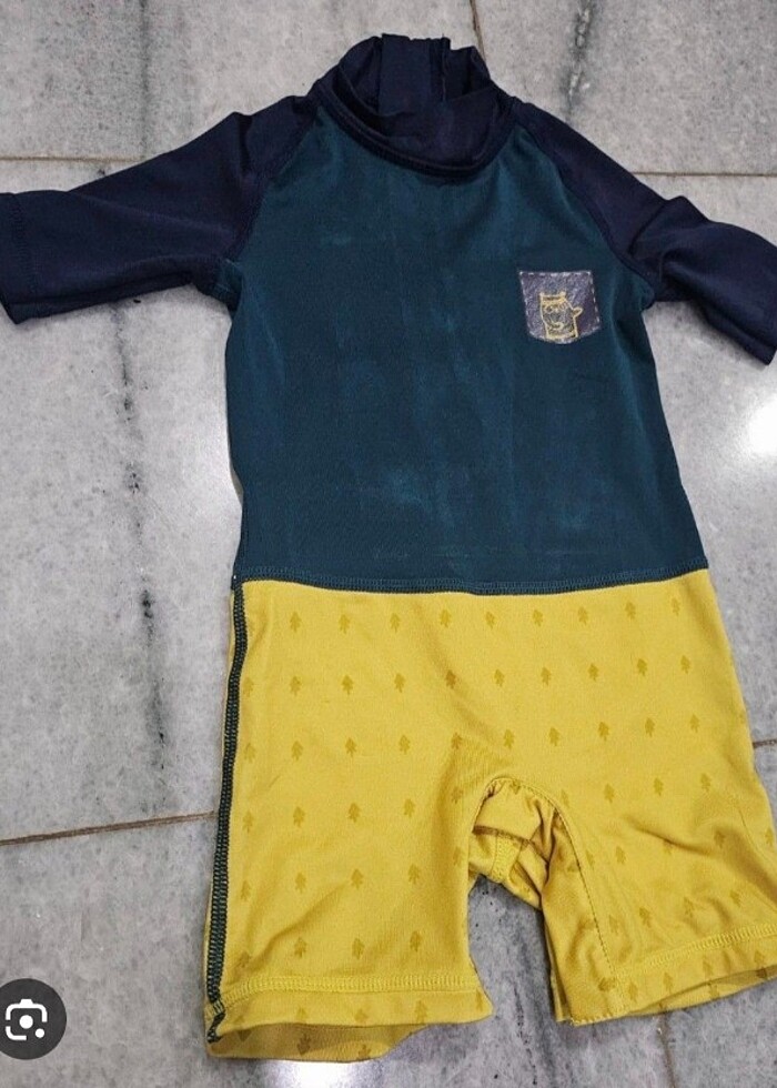 DECATHLON OLAİLAN UV KORUMALI ERKEK BEBEK  MAYO VE DENİZ AYAKKAB - Görsel 3