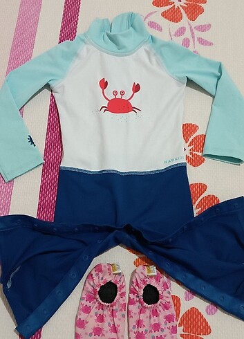 DECATHLON NABALJİ UV KORUMALI ERKEK BEBEK MAYO VE PATİK  - Görsel 8