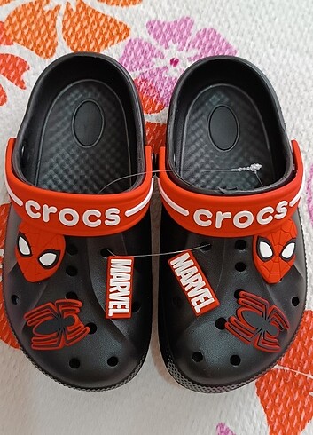 27 Beden SPİDERMAN CROCS ERKEK ÇOCUK TERLİK