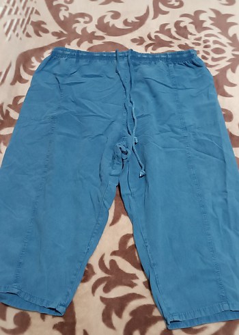 BÜYÜK BEDEN UNİSEX AĞLI PAMUKLU KAPRİ - Görsel 3