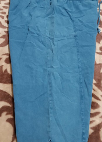 BÜYÜK BEDEN UNİSEX AĞLI PAMUKLU KAPRİ - Görsel 5