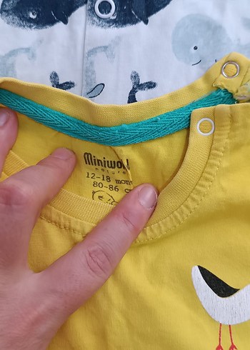 1,5 Yaş Beden H&M VE DİSNEY ERKEK BEBEK TULUM