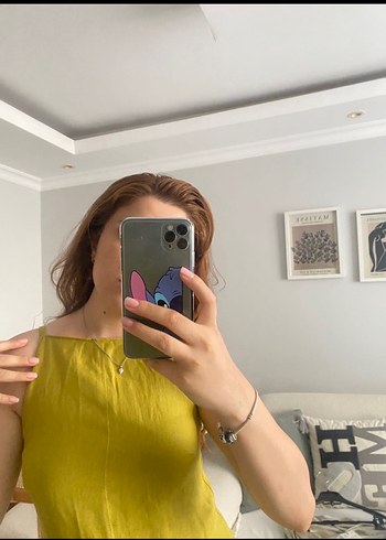 xs Beden yeşil Renk Zara uzun elbise