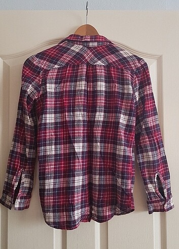 11-12 Yaş Beden bordo Renk H&M Marka Oduncu Gömlek