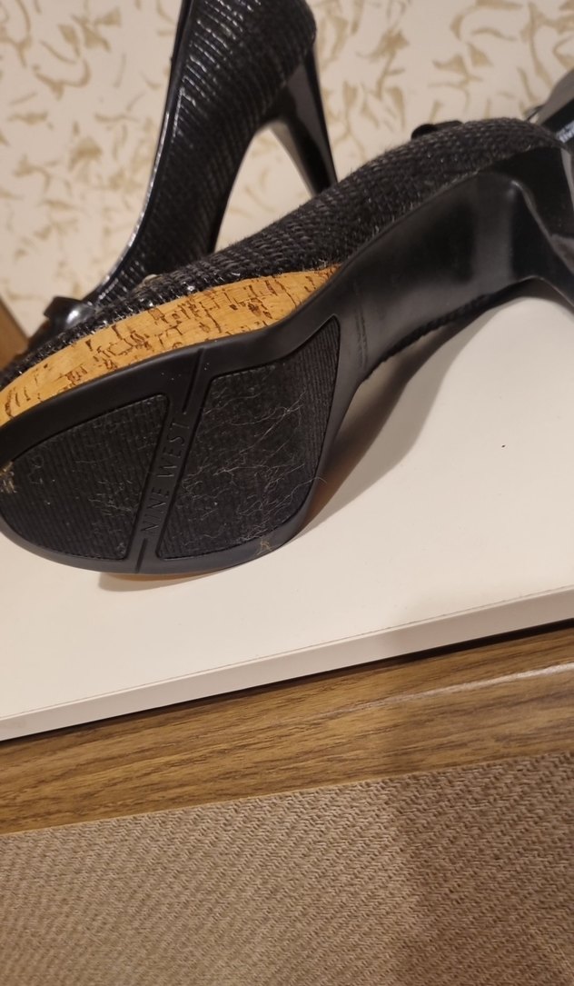 Siyah Yılan Desenli Platform Topuklu Kadın Stiletto - Görsel 4