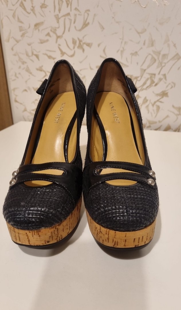 Siyah Yılan Desenli Platform Topuklu Kadın Stiletto - Görsel 2