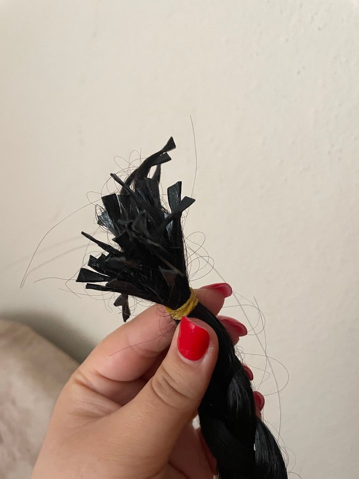 Siyah kaynak saç ucu dolgulu - Görsel 2