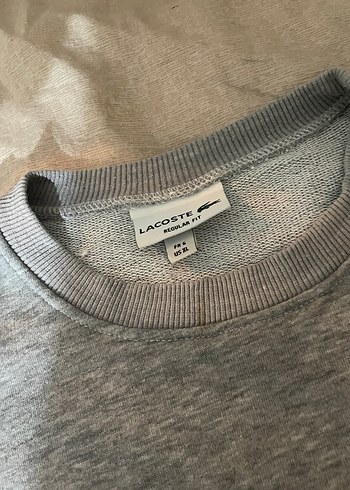 LACOSTE Gri Sweatshirt Uzun Kollu Rahat Kesim - Görsel 2