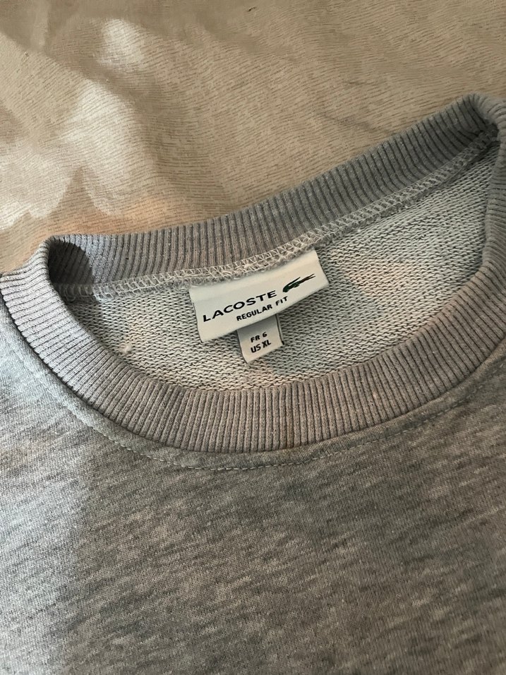 LACOSTE Gri Sweatshirt Uzun Kollu Rahat Kesim - Görsel 2