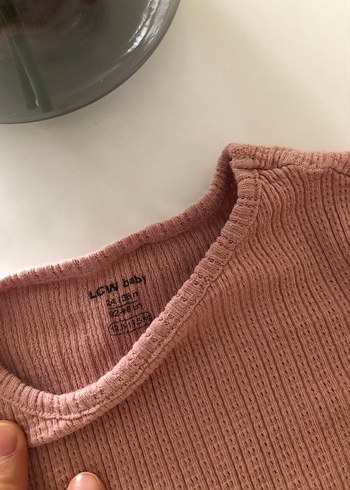LC Waikiki Pembe Uzun Kollu Bebek Kız Takımı