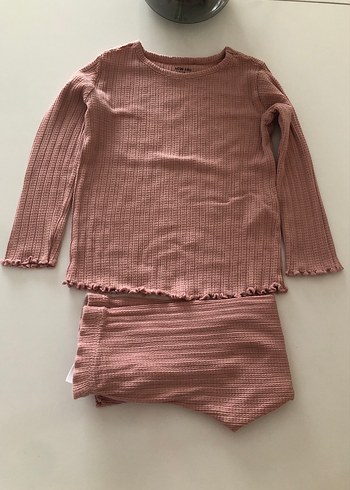 Pembe Uzun Kollu Bebek Kız Takımı