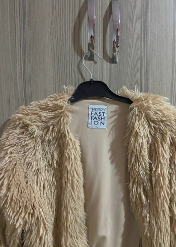 Bej Mini Kürk Detaylı Kadın Ceket - Görsel 4