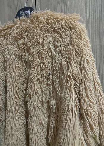 Bej Mini Kürk Detaylı Kadın Ceket - Görsel 6