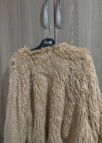 Bej Mini Kürk Detaylı Kadın Ceket - Görsel 5