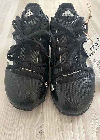 Erkek çocuk siyah Adidas spor ayakkabı - Görsel 2